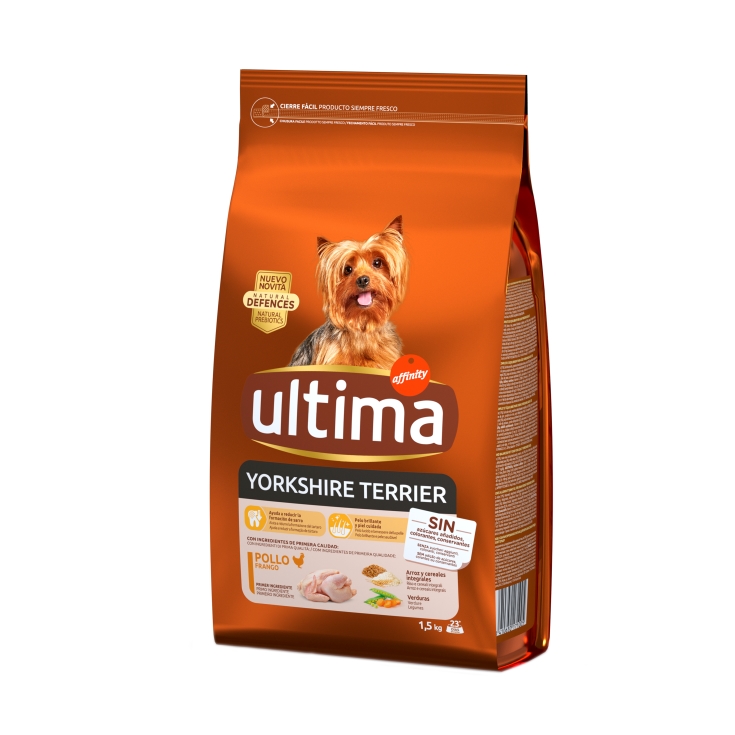 comida perro yorkshire terrier pollo, 1,5kg