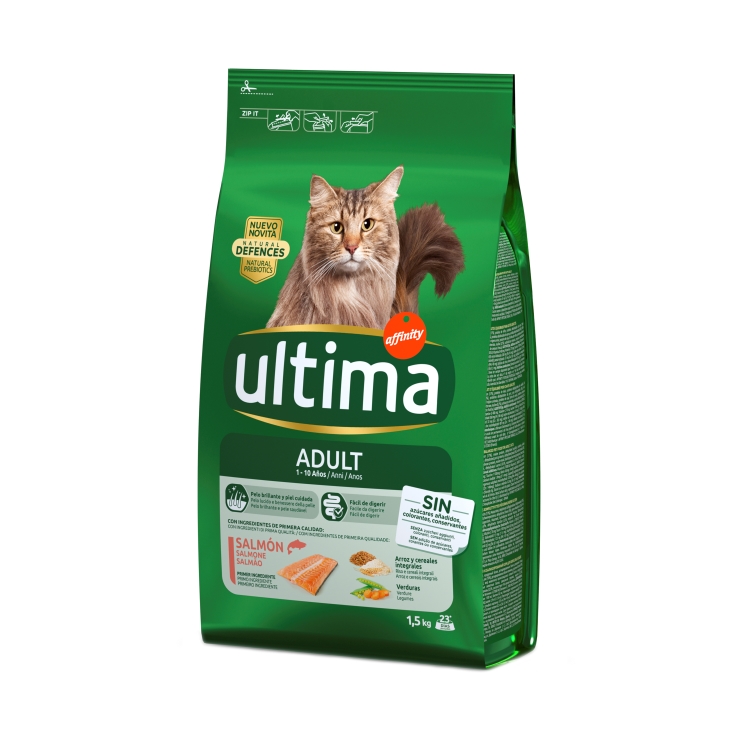 comida gato adulto salmón arroz, 1.5kg