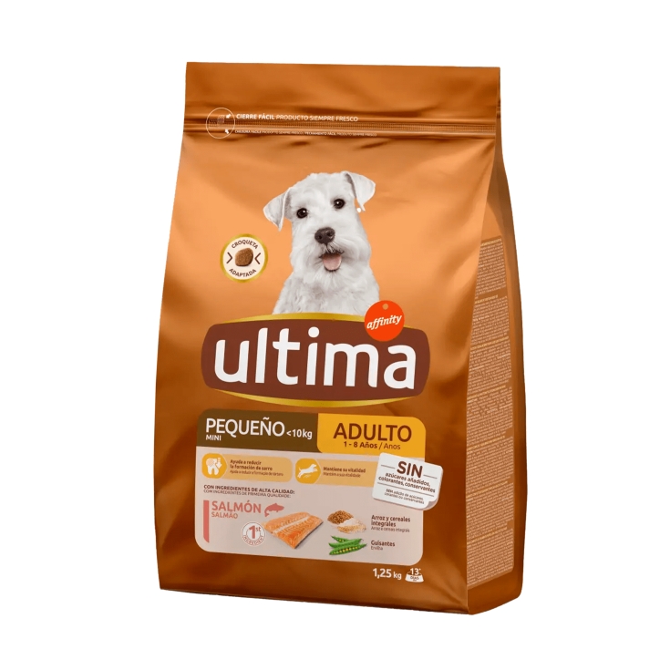 comida perro mini adulto salmón, 1.25kg