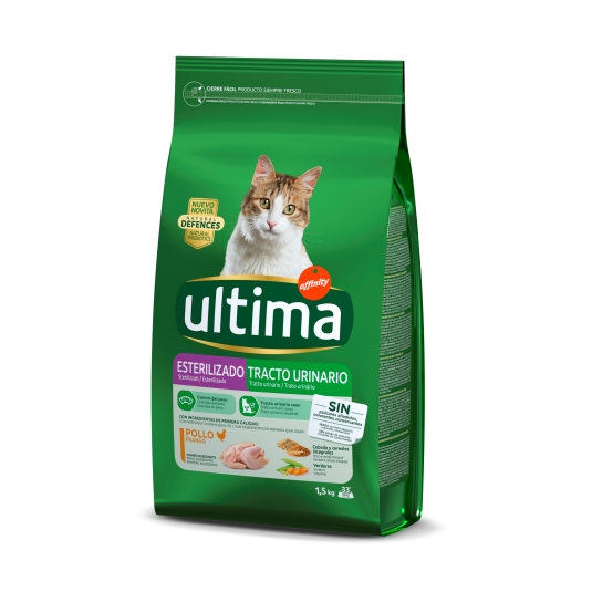 comida gato esteriliz. tracto urinario, 1.5kg