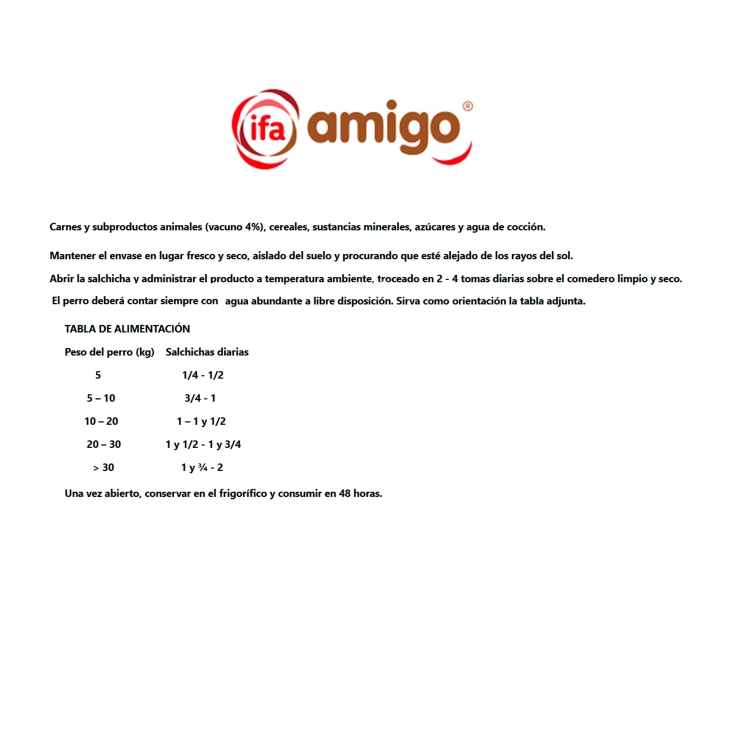 salchicha vacuno, 1kg