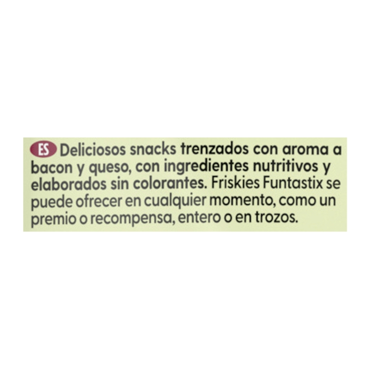 snack perro bacon/queso funtastix, 175g