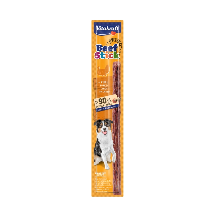 snack perro beef-stick pavo, 12g