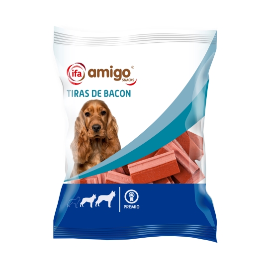 snack perro tiras de bacon, 250g