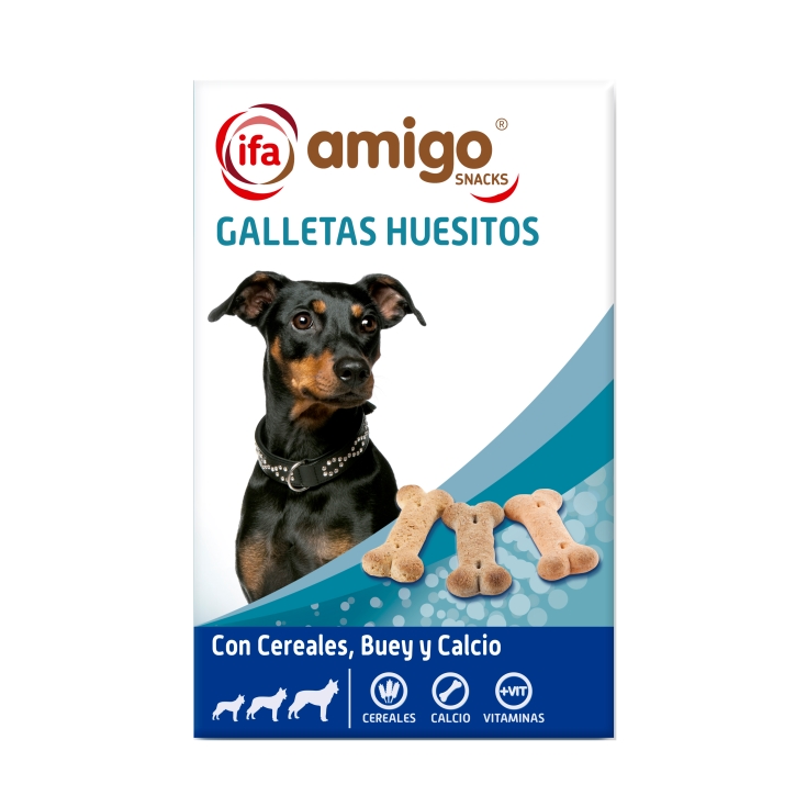 snack perro galletas huesitos, 500g