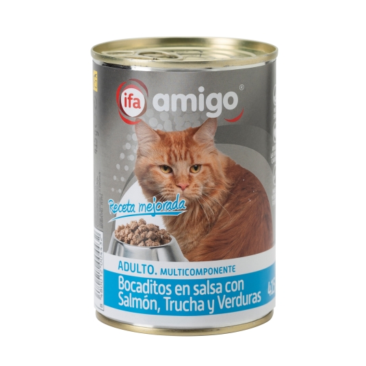 bocaditos gatos de salmón, 400g