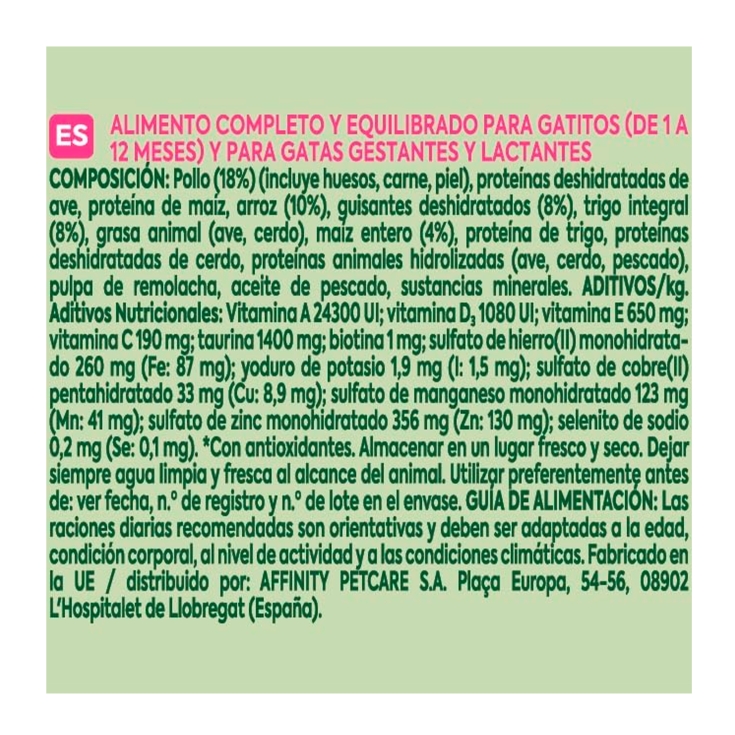 comida gatos junior pollo, 440g