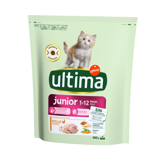 comida gatos junior pollo, 400g