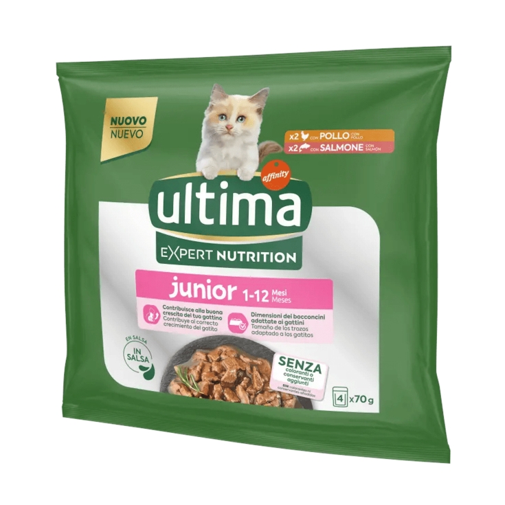 comida gato expert nutrition pollo/salm, pk-4