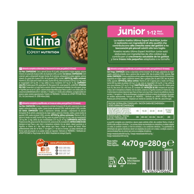comida gato expert nutrition pollo/salm, pk-4