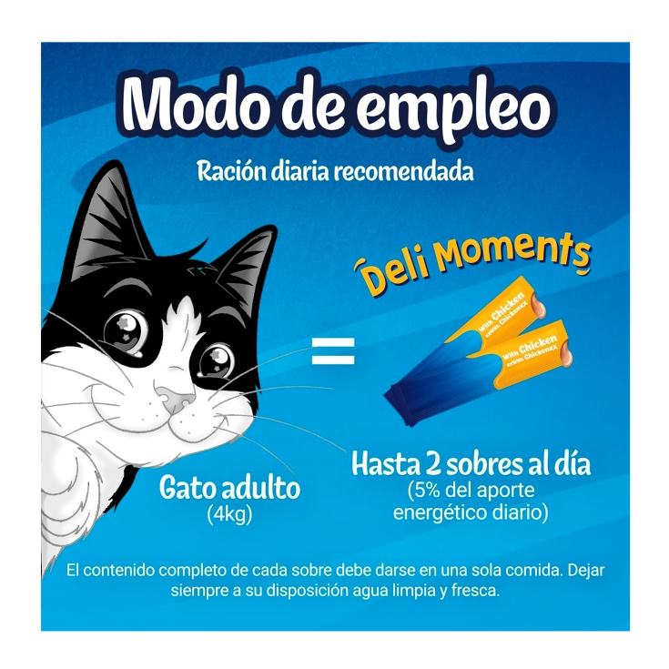 snack líquido gatos pollo deli moments, pk-4
