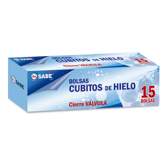 bolsas cubitos de hielo, 15ud