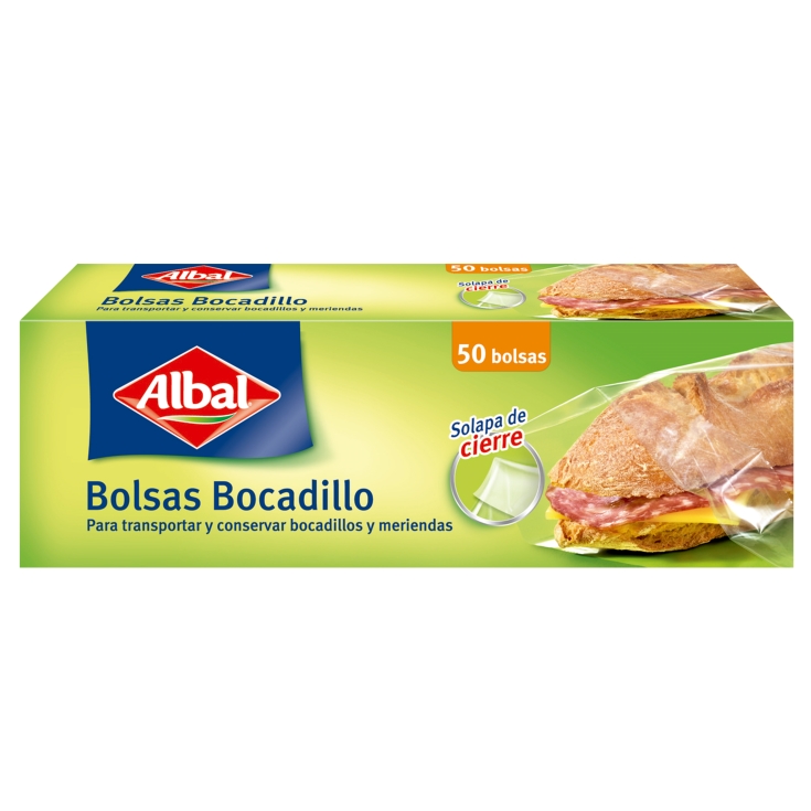 bolsas bocadillos, 50ud