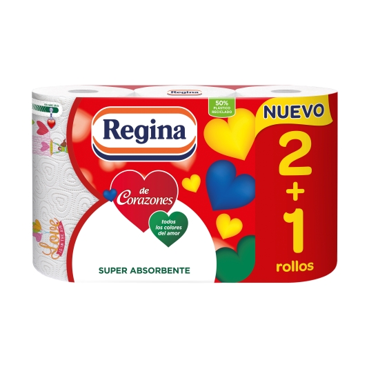rollo cocina de corazones 2 capas, pk-3