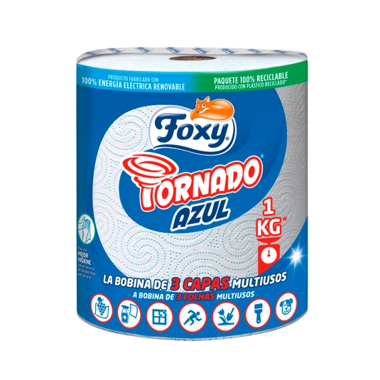 rollo multiusos tornado azul, ud