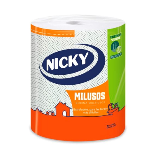 Nicky Limón Papel de Cocina, 2 Rollos, Hojas de 2 Capas, 100 Hojas por Rollo,  Papel Súper Absorbente Perfumado al Limón, Papel 100% Certificado Fsc :  : Salud y cuidado personal