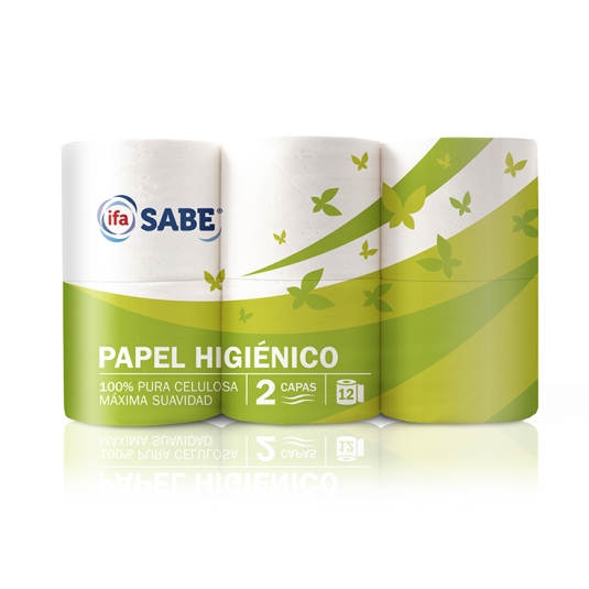 papel higiénico 2 capas, pk-12