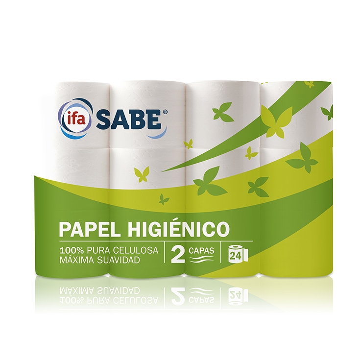 papel higiénico 2 capas, pk-24
