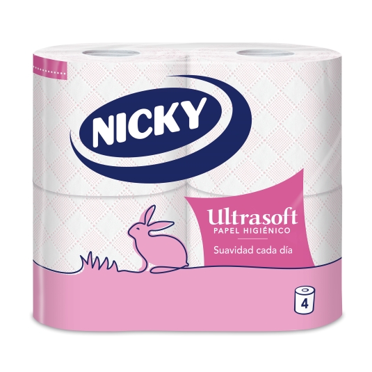 papel higiénico ultrasoft, pk-4
