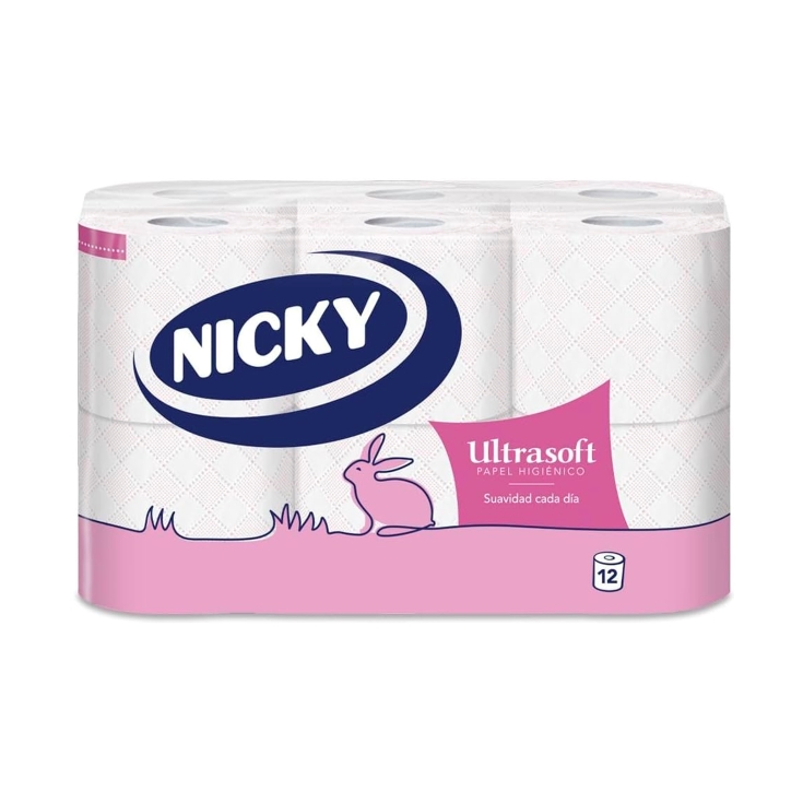 papel higiénico ultrasoft, pk-12