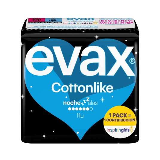 compresa cottonlike noche con alas, 11ud