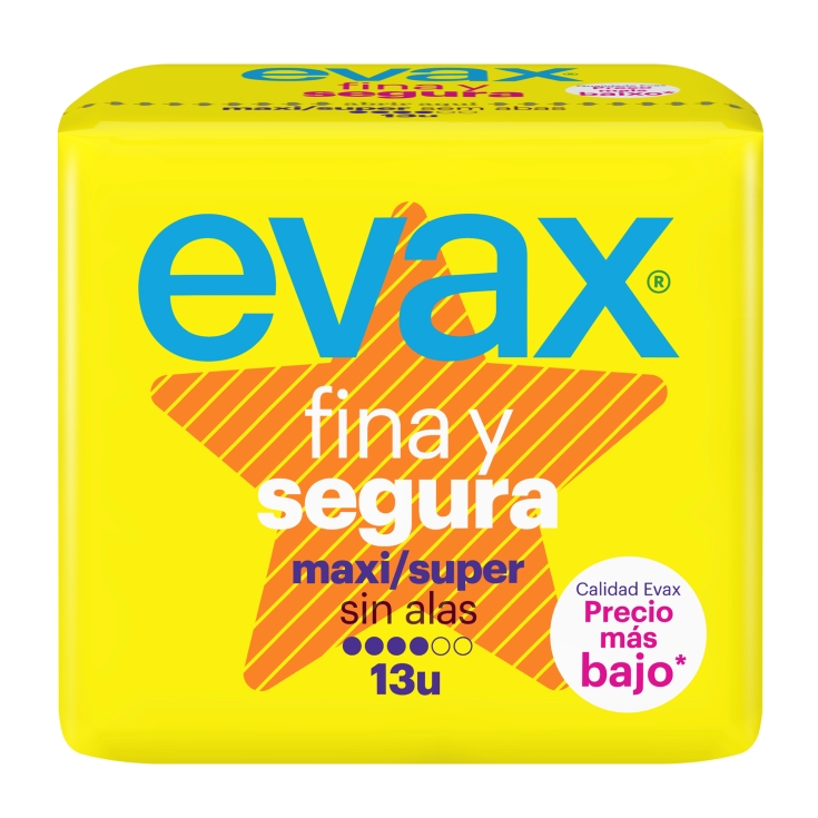 compresa fina & segura maxi, 13ud