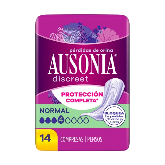 compresa discreet normal, 14ud