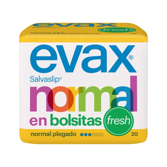 salva-slip normal fresh, 20ud