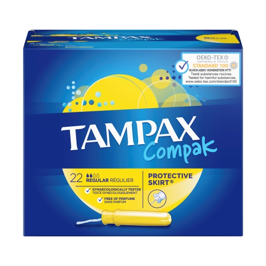 tampones regular compak, 22ud