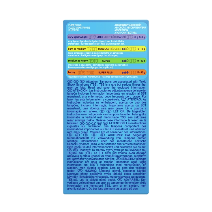 tampones super pearl, 24ud