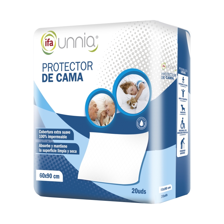 protector de cama 60x90cm, 20ud