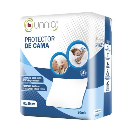 protector de cama 60x90cm, 20ud