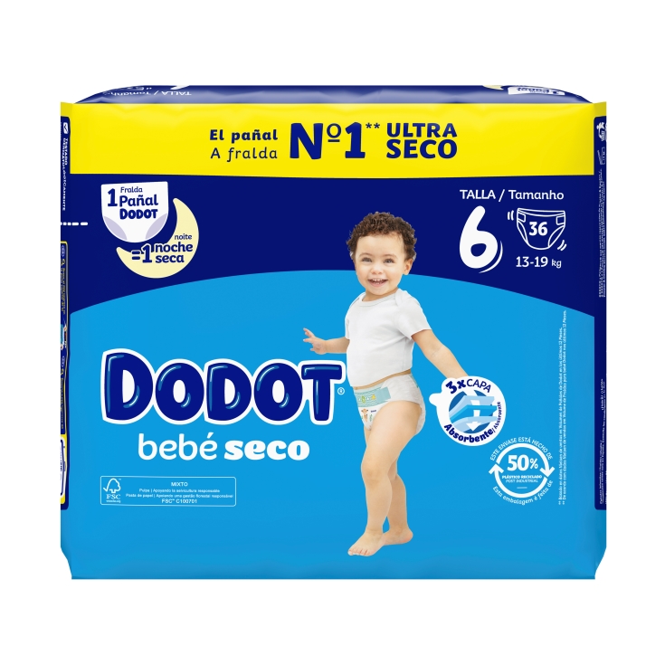 Dodot Pants Pañal-Braguita Talla 6, 27 Pañales, 15kg+