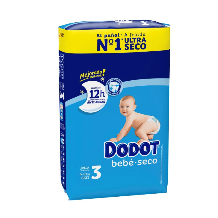 PAÑALES DODOT 12H SECO TALLA 6 (13+) 50 UNIDADES - Supermercado