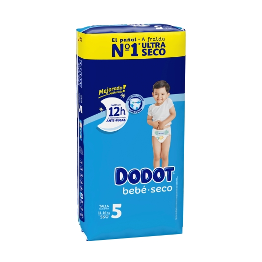 Dodot Bebé Seco Talla 2 4-8Kg 44uds