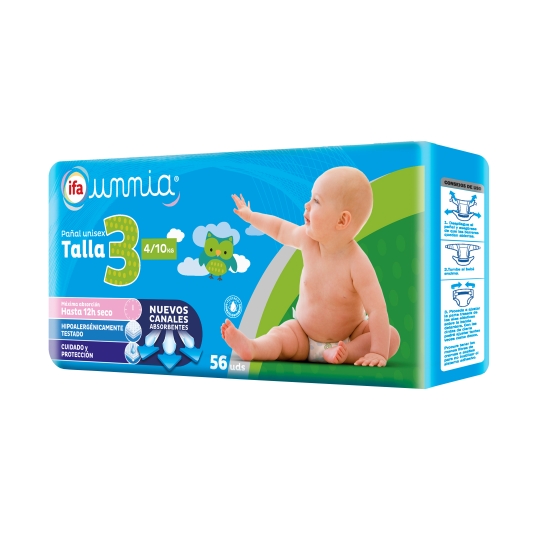 Pañales sensitive talla 1, 44 unidades (2-5 kg)