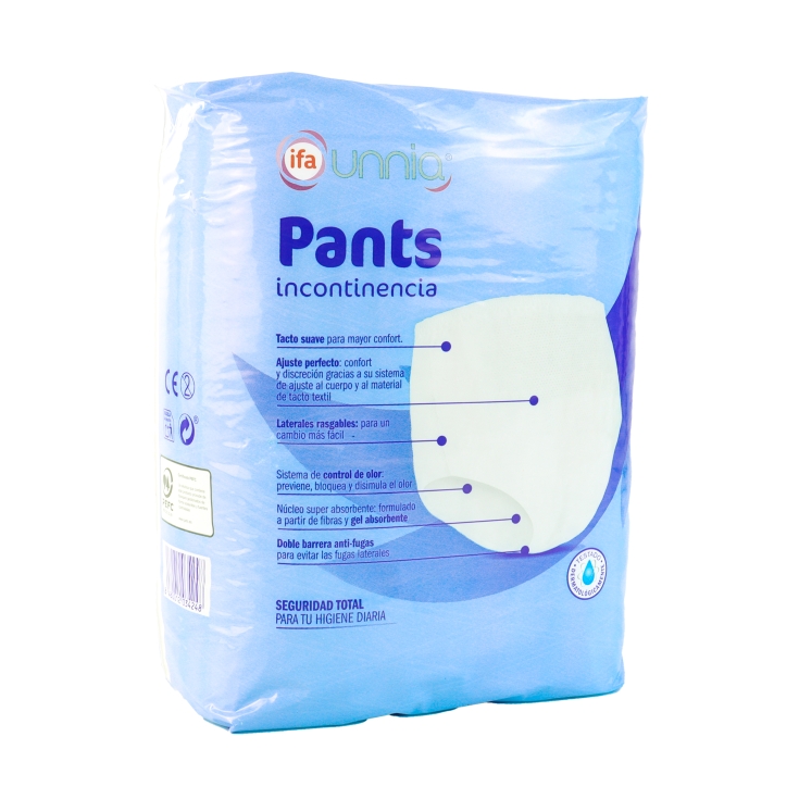 pañal braga pants incontinencia t-l, 10ud