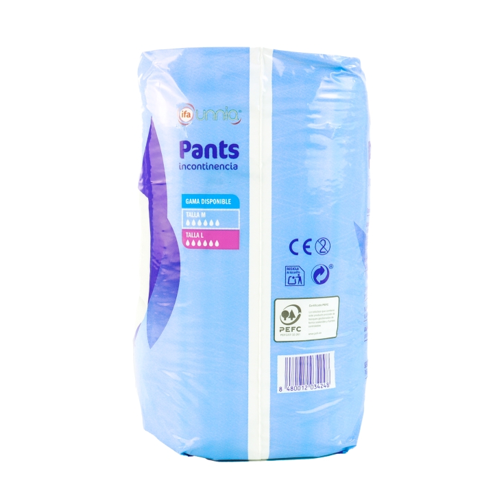 pañal braga pants incontinencia t-l, 10ud
