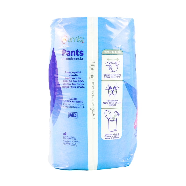 pañal braga pants incontinencia t-l, 10ud