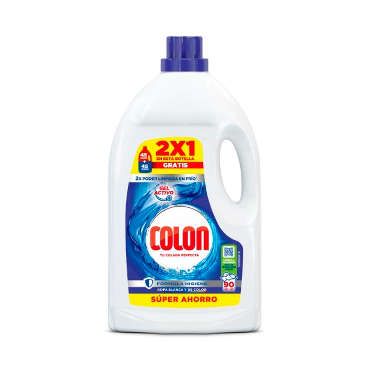 detergente gel azul, 45+45lv