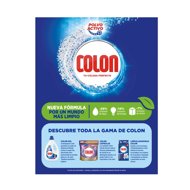 detergente polvo activo, 50 lavados
