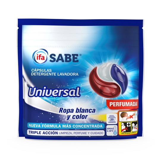 detergente càpsulas universal, 20lav