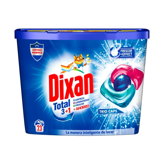detergente trio càpsulas total 3+1, 23lav