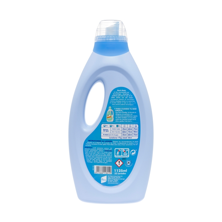 detergente líquido bebé, 32 lavados