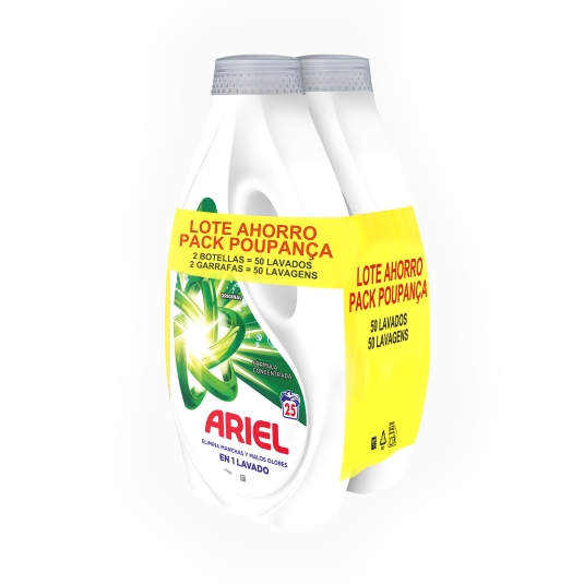 detergente líquido 25lav, pk-2