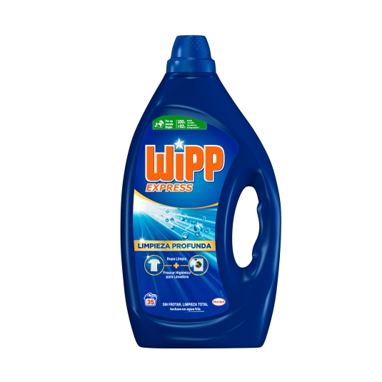 detergente líquido gel azul, 35lav