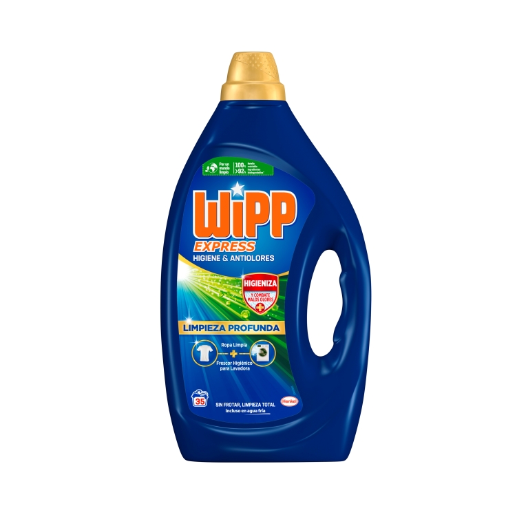 detergente líquido higiene&antiolores, 35lav