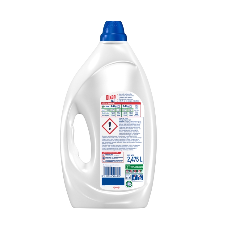 detergente gel, 55 lavados