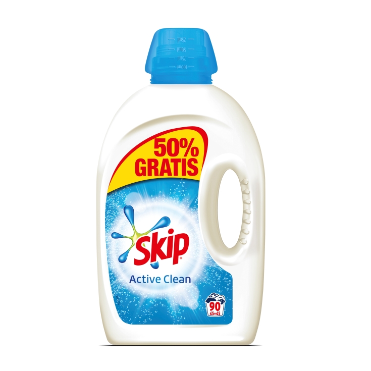 detergente líquido active clean, 45+45 lvd