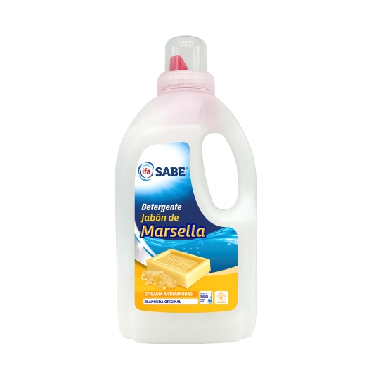 detergente líquido jabon marsella, 30lav